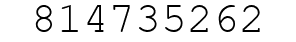 Number 814735262.
