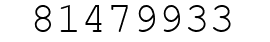 Number 81479933.