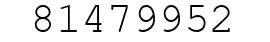 Number 81479952.