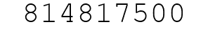 Number 814817500.