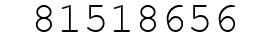 Number 81518656.