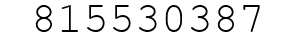 Number 815530387.