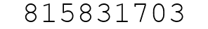 Number 815831703.