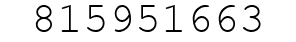 Number 815951663.