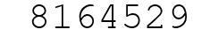 Number 8164529.