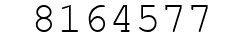 Number 8164577.