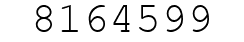 Number 8164599.