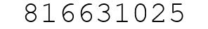 Number 816631025.