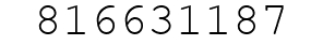 Number 816631187.