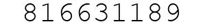 Number 816631189.