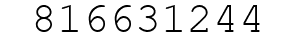 Number 816631244.