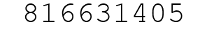 Number 816631405.