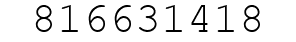 Number 816631418.