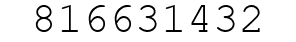 Number 816631432.