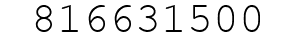 Number 816631500.