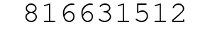 Number 816631512.