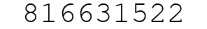 Number 816631522.