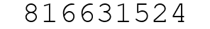 Number 816631524.