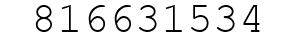 Number 816631534.