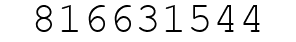 Number 816631544.