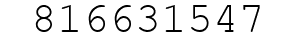 Number 816631547.