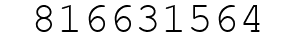 Number 816631564.