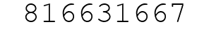 Number 816631667.