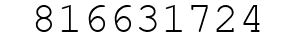 Number 816631724.