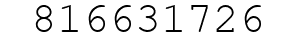 Number 816631726.