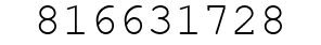 Number 816631728.