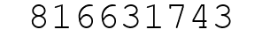 Number 816631743.