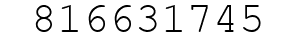 Number 816631745.