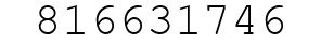 Number 816631746.