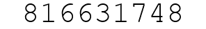 Number 816631748.