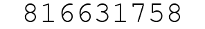 Number 816631758.