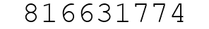 Number 816631774.