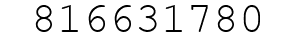 Number 816631780.