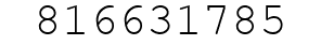 Number 816631785.