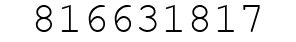 Number 816631817.