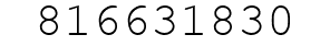 Number 816631830.