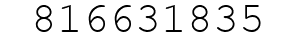 Number 816631835.