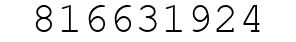 Number 816631924.