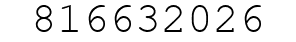 Number 816632026.