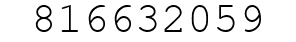 Number 816632059.