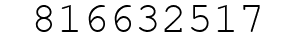 Number 816632517.