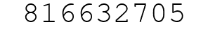 Number 816632705.