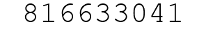 Number 816633041.