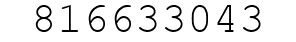 Number 816633043.