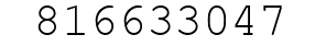 Number 816633047.