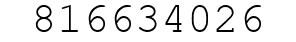Number 816634026.